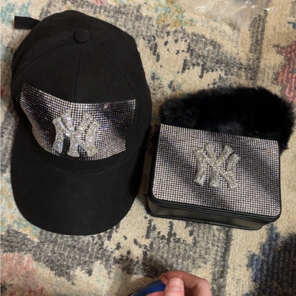 Blinged Hat & Mini Purse Duo